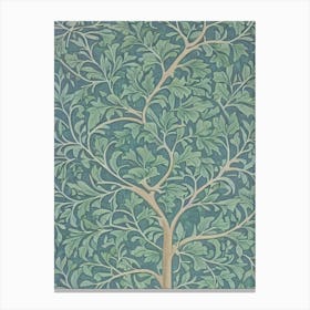 English Oak 2 tree Vintage Botanical Canvas Print