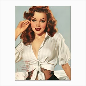 Pin Up Girl 24 Canvas Print