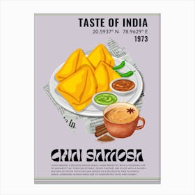 Samosa Chai Bliss Canvas Print