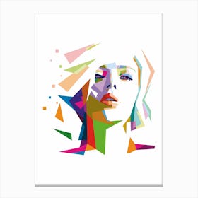 Scarlett Johansson WPAP Canvas Print