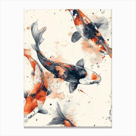 Watercolor Koi 35 Canvas Print