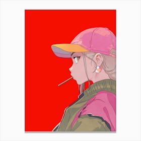 Indie View Anime Girl Canvas Print