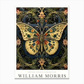 William Morris Butterfly Canvas Print