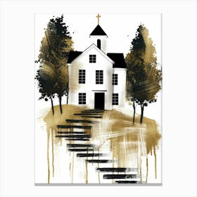 Church On The Hill Canvas Print