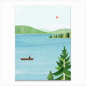 On The Lake Canvas Print