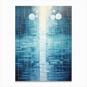 Water Geometric Abstract 3 Canvas Print