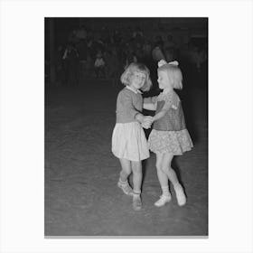 Two Children Of Migrant Agricultural Workers Dancing At The Saturday Night Dance At The Agua Fria Migrant Labor Canvas Print