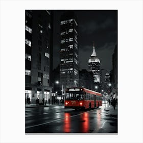 New York City At Night Canvas Print