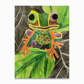 Frog illustration Canvas Print