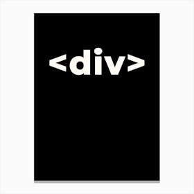 Div Logo Canvas Print