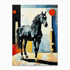 Black Horse Canvas Print