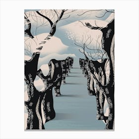 Japanese Blossom Trees Canvas Print