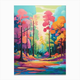 Colorful Forest 1 Canvas Print