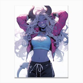 Demon Girl 1 Canvas Print