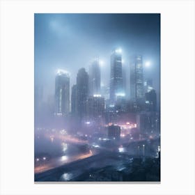 Foggy Cityscape 3 Canvas Print