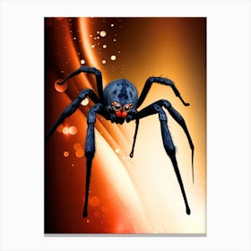 Black Spider Canvas Print