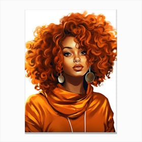 Afro Girl 15 Canvas Print