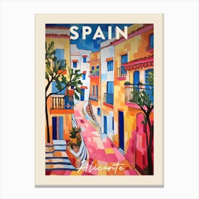 Alicante Spain 3 Fauvist Painting Poster Canvas Print