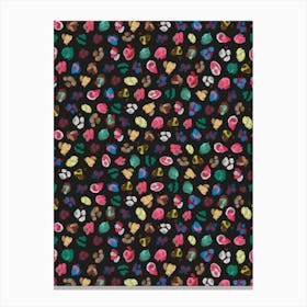 Colorful Funny Leopard Canvas Print