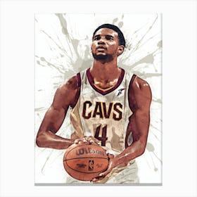 Evan Mobley Cleveland Cavaliers 1 Canvas Print