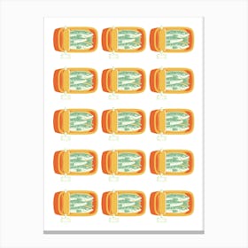 Orange Jars .Uk Canvas Print