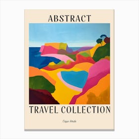 Abstract Travel Collection Poster Cape Verde 1 Canvas Print