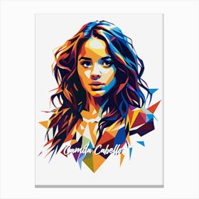 Camila Cabello 01 Portrait Music WPAP Pop Art Canvas Print