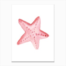 Pink Starfish Canvas Print