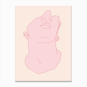 Mythos Male Pink Canvas Print