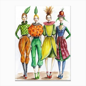 Fashion Illustration Canvas Print