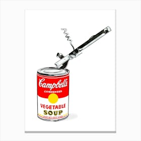 CAN OF SOUP Canvas Print