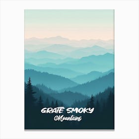 Graze Smoky Mountains Canvas Print