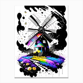 Rainbow Windmill 1 Canvas Print