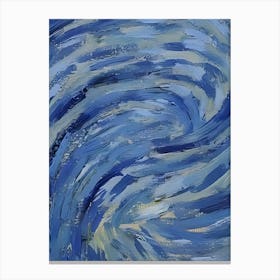 Swirling Blues Canvas Print