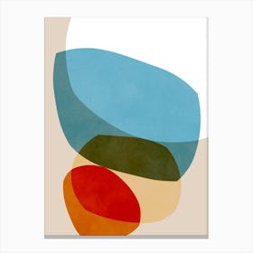 Expressive abstract shapes 4 Canvas Print