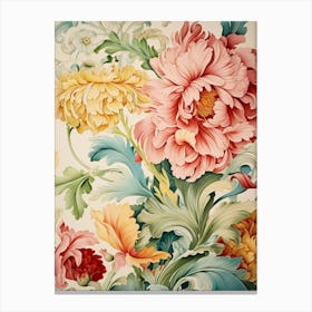 Floral Wallpaper 366 Canvas Print