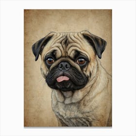 Pug Dog 2 Canvas Print