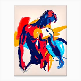 Abstract Of A Nude Gay Man Canvas Print