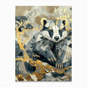 Badger Precisionist Illustration 2 Canvas Print