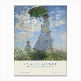 Claude Monet - Woman With A Parasol Canvas Print
