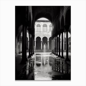 Ravenna, Italy,  Black And White Analogue Photography  2 Canvas Print
