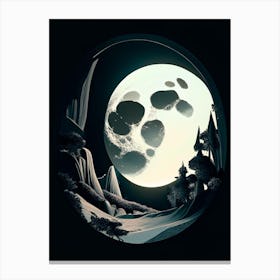Lunar Noir Comic Space Canvas Print