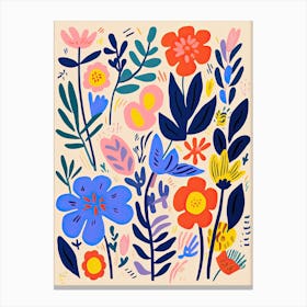 Flowers 19, Matisse style, Floral 1 Canvas Print