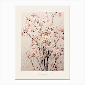 Flower Illustration Gypsophila Babys Breath 5 Poster Canvas Print