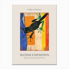 Frog 3 Matisse Inspired Exposition Animals Poster Canvas Print