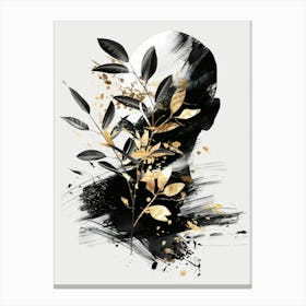 Gold Leaf Painting 4 Canvas Print