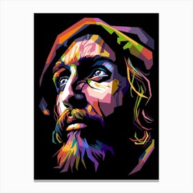 The God Jesus Christ Wpap Pop Art Style Canvas Print