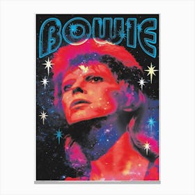 Studio B David Bowie Non Flocked Blacklight Poster Canvas Print