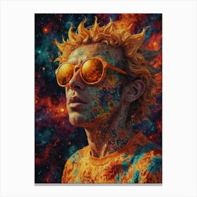 Psychedelic Man Canvas Print