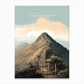 Haiku Stairs Hawaii 2 Hiking Trail Landscape Canvas Print